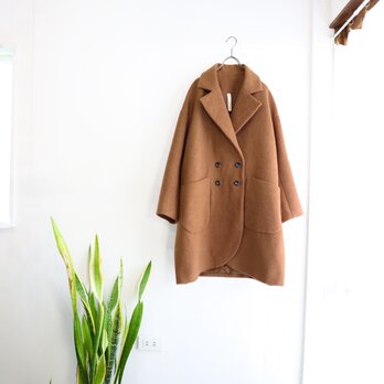 over-sized cocoon coatの画像