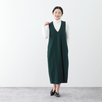 全14色　コットンストレッチ　Vネック　ジャンパースカート ♪オーダーサイズ可の画像
