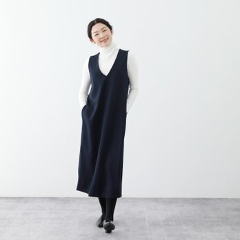全14色　コットンストレッチ　Vネック　ジャンパースカート ♪オーダーサイズ可の画像