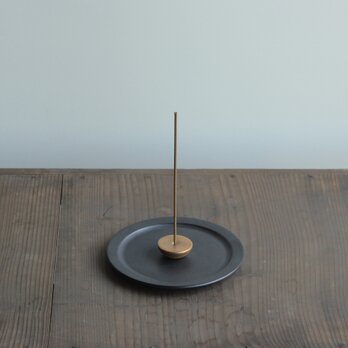 香立香皿セット（黒×ゴールド）