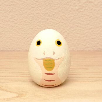 干支たまご  巳  白 Ｓの画像