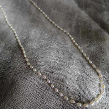 SV  Fresh water pearl rice  Necklaceの画像