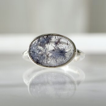 [深海庭園dumortierite in quartz]ringの画像