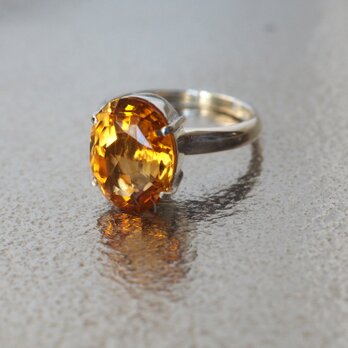 マディラシトリン 4.61ct Silverリングの画像