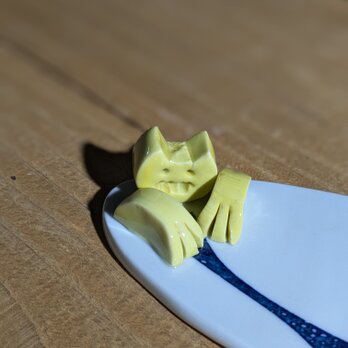 片隅皿(猫)の画像