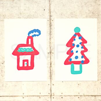 2024 クリスマスポストカードセットの画像