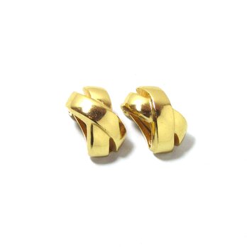 「Christian Dior」 Vintage Gold Tone Earringsの画像