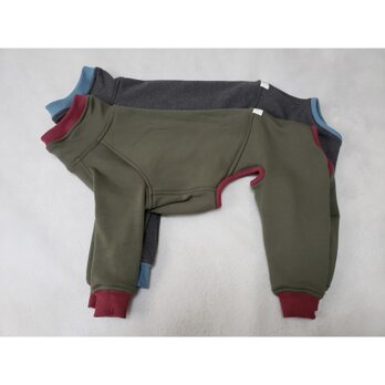 犬服　Ｔ様オーダーメイド品：ウィペット用BOMBER HEATフルスーツ２着の画像