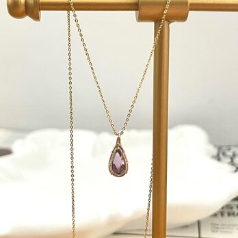 【受注製作】手編みワイヤー　真鍮ネックレス　の画像