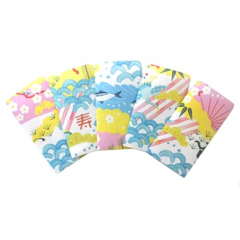 ぽち袋　お年玉袋　おめでたい柄／5枚入りの画像