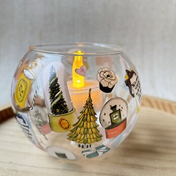 クリスマス　キャンドルスタンド　キャンドルホルダー　の画像