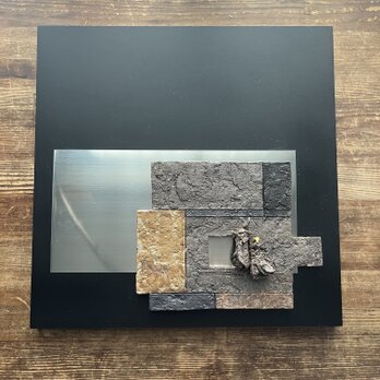 雛　陶&ステンレス　陶額(中)　No.7の画像