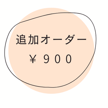 追加オーダーチケット ￥900の画像