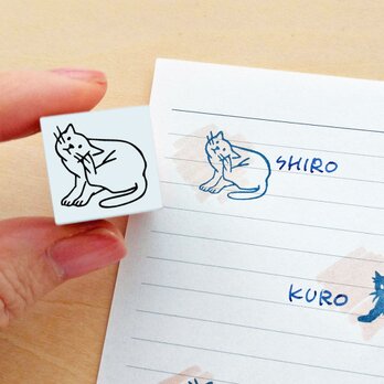 白猫ハンコの画像