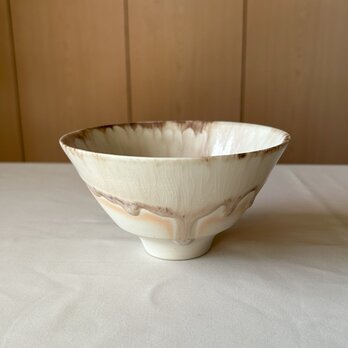 流彩釉碗 薄ピンクの画像