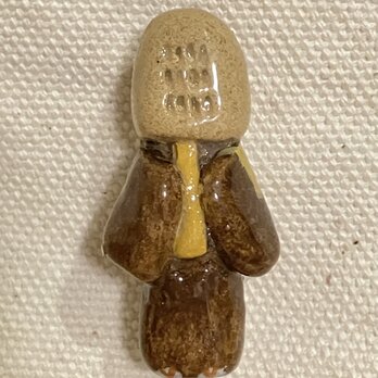 ブローチ【虚無僧】の画像