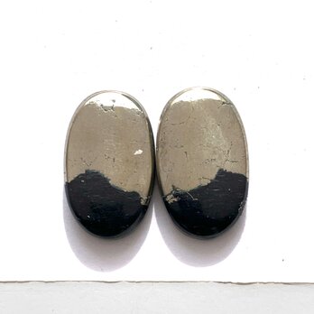 アパッチゴールド,ペア[155] 22x13mm 36Cts　天然石 ルース／カボションの画像