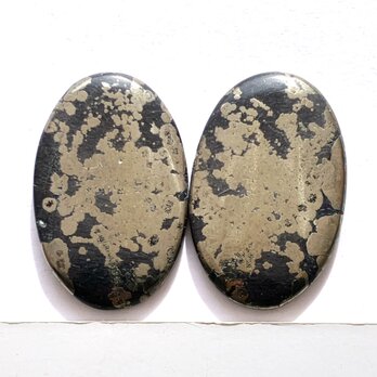 アパッチゴールド,ペア[158] 31x20mm 60Cts　天然石 ルース／カボションの画像