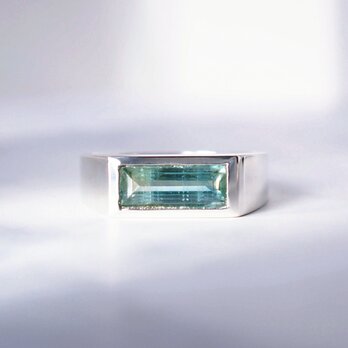 一点物　Bi-color kyanite signet ringの画像