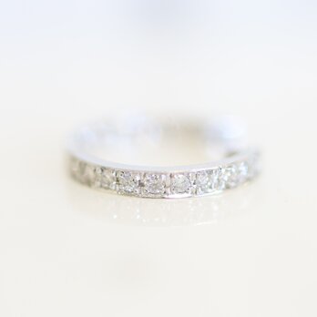 18kホワイトゴールド片耳ピアス