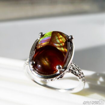 ファイアーアゲート リング / Fire Agate Ringの画像