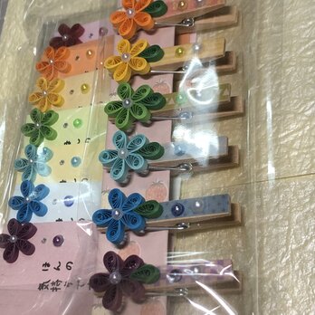 ペーパークイリング　虹色セット　①の画像