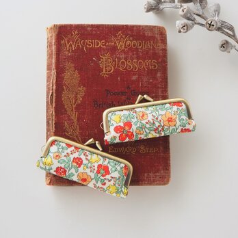 ■リバティプリントのがま口印鑑ケース / メドウ■ hanko case (lbt-mdw)の画像