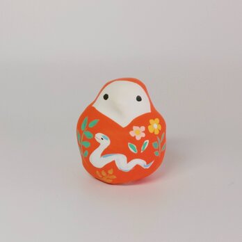 張り子　干支だるま中 巳（く）の画像