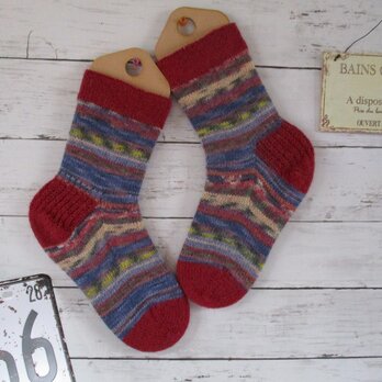 　冷え取りソックス ショートタイプ　Opal Hundertwasser 3204 & Tweedの画像