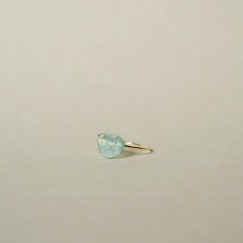 １点もの   K10YG 天然石リング【Roman Glass】(ECR-012)の画像