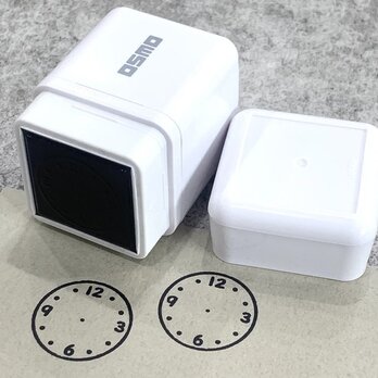 【送料無料】OSMO「時計」スタンプ シャチハタ オスモ スケジュール 手帳スタンプ 日記 日付 時間 clockスタンプの画像