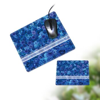 マウスパッド【Blue RoseⅢ】（名入れ可）の画像
