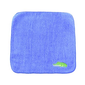 タオル　今治タオル　 アニマルパレード　ワニ　ブルー　綿100％　 22cm×22cmの画像