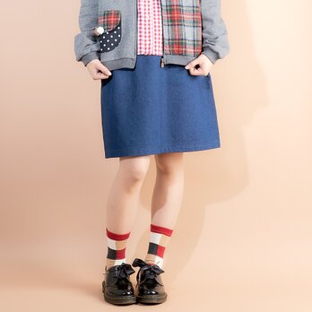 スノウピーのゆる目のタイトスカート♡デニムAの画像