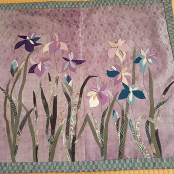 ヴィンテージ着物からあやめ布絵の画像