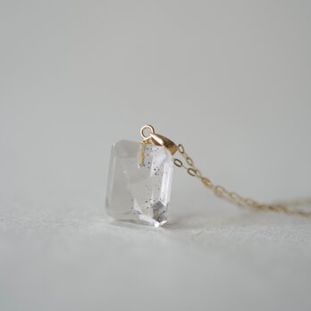 １点もの 天然石ネックレス【Inclusion Quartz】(ECNS-018B)の画像