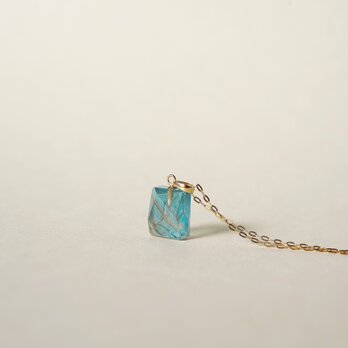 １点もの  K10YG 天然石ネックレス【Rutile××Apatite】(ECNS-022B)の画像