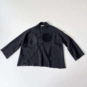 honakana 圧縮ウールのボレロ - ダークグレー -