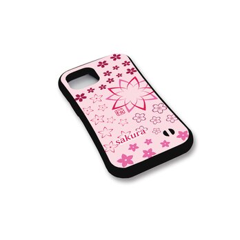 グリップケース iPhoneケース【さくら花】（名入れ可）の画像