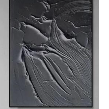 テクスチャーアート キャンバスアート ブラック おしゃれ インテリアの画像
