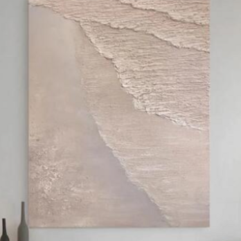 テクスチャーアート キャンバスアート 海 ビーチ おしゃれ インテリアの画像