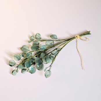 ユーカリのインテリアスワッグ　5本一組　造花の画像