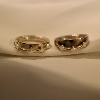 リング/指輪 Emblem ring-vintage finish #10.5(right side)の画像