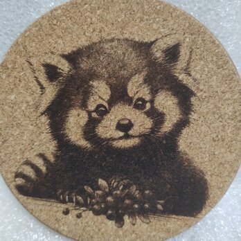 コースター　レッサーパンダの画像