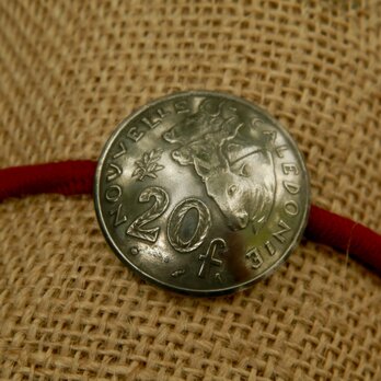 ＃H253 New Caledonia Coin Hair Elasticの画像