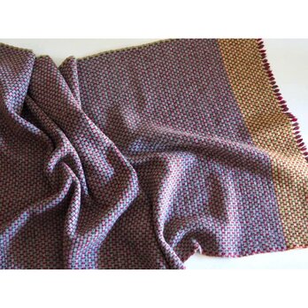 Wool blanket -beige×yellow-の画像