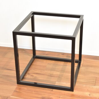 ☆ご希望サイズでフルオーダー可能☆　アイアン家具　21㎜角パイプ　cubeキューブ型　鉄製　飾り棚　の画像