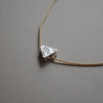 Karen silver neklace / sankakuの画像