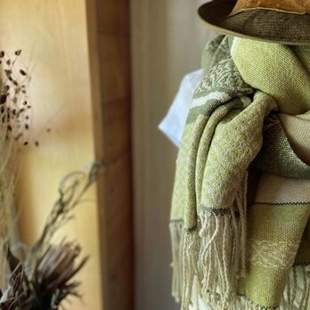 Denmark Lambswool & Cotton Shawl #2801の画像