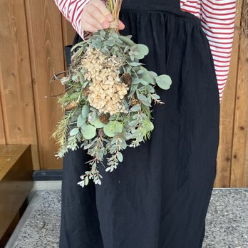 ドライ紫陽花スワッグの画像